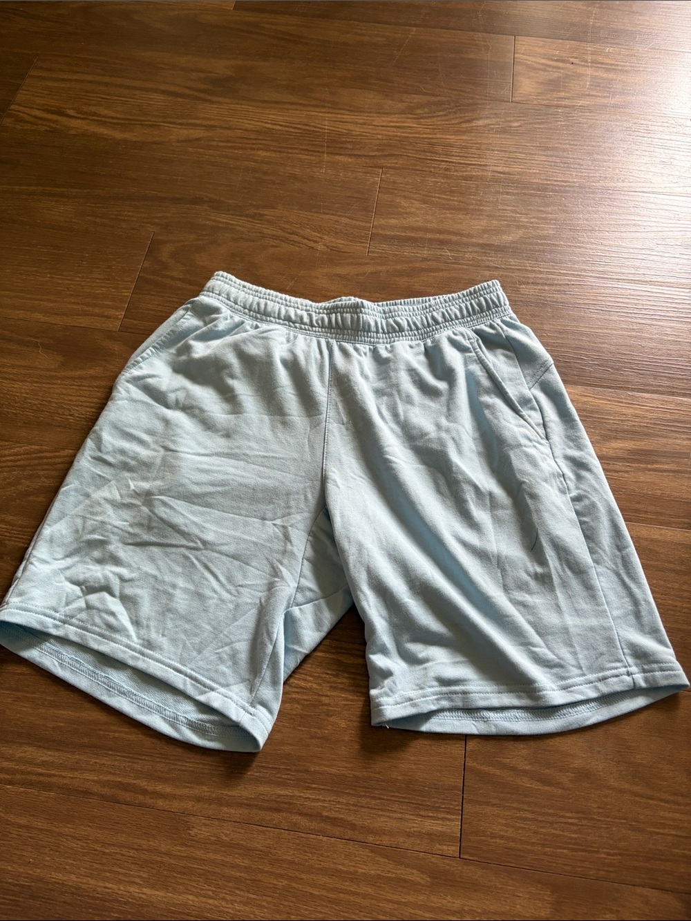 Men's Light Blue Athletic Shorts